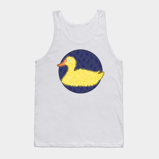 Yellow Duck Circle Design Tank Top